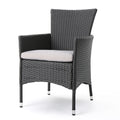 Malta Dining Chair Set Of 2 Grey Wicker