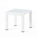 Cape Coral Side Table White Aluminium