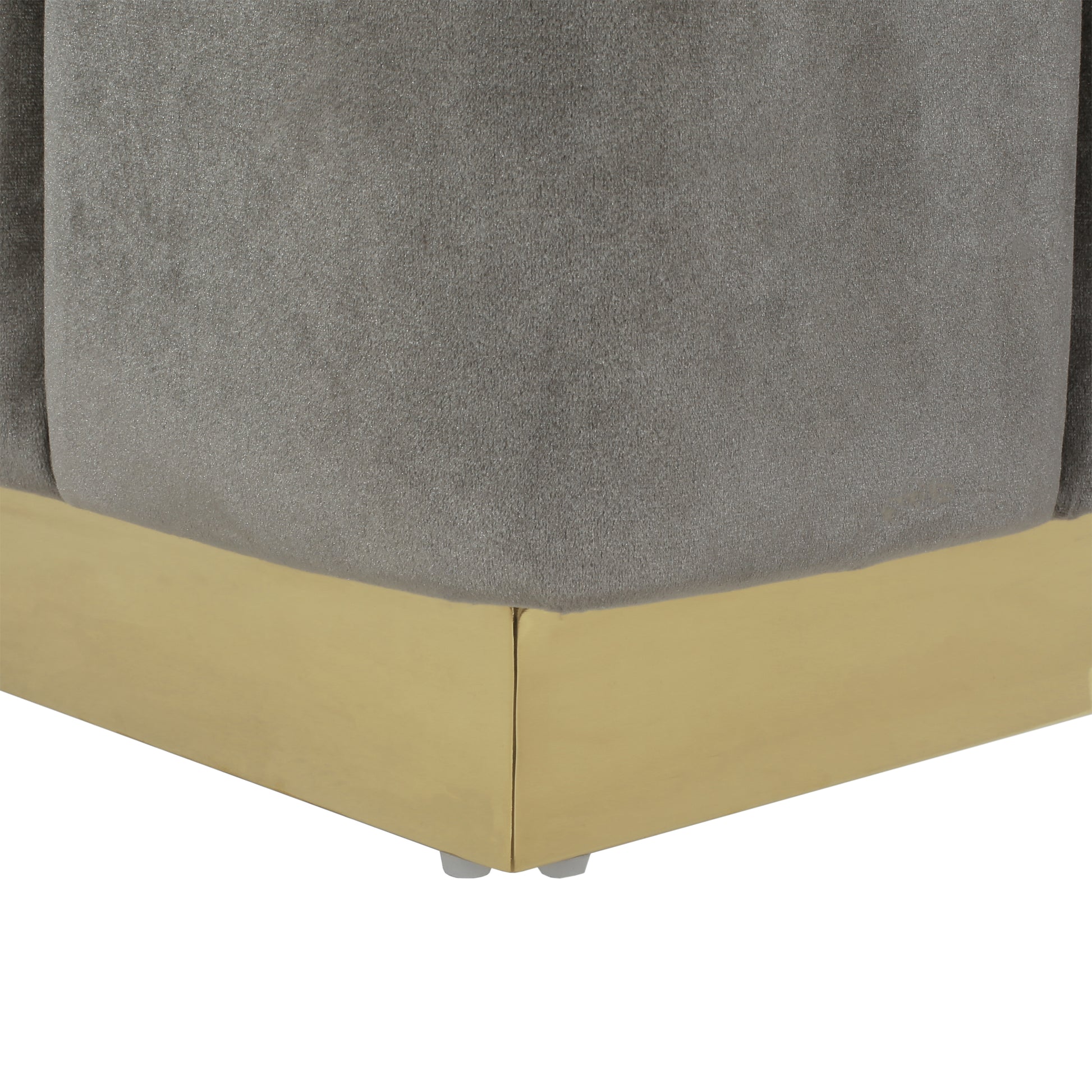 Ottoman Grey Velvet