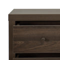 Nordic 4 Drawer Chest Walnut Mdf