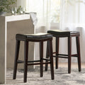 Saddle Stool Brown Leather