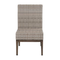Marina Patio Side Chair Set Of 2 Brown Light Light Brown Wicker