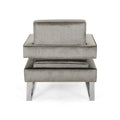 Arm Chair Grey Velvet