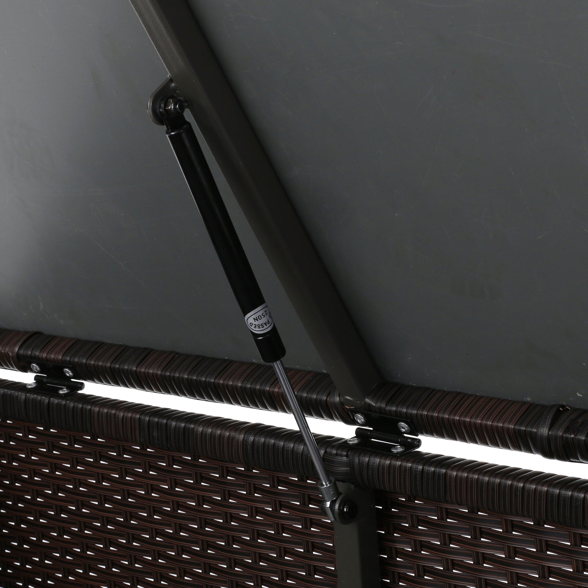 Santa Rosa Storage Coffee Table Brown Multi Rattan