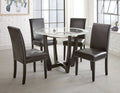 Verano Side Chair Set Of 2 Black Black Wood