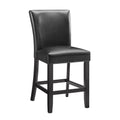 Carrara Counter Chair Set Of 2 Black Black Wood