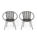 Highland Chair Set Of 2 Grey Rattan
