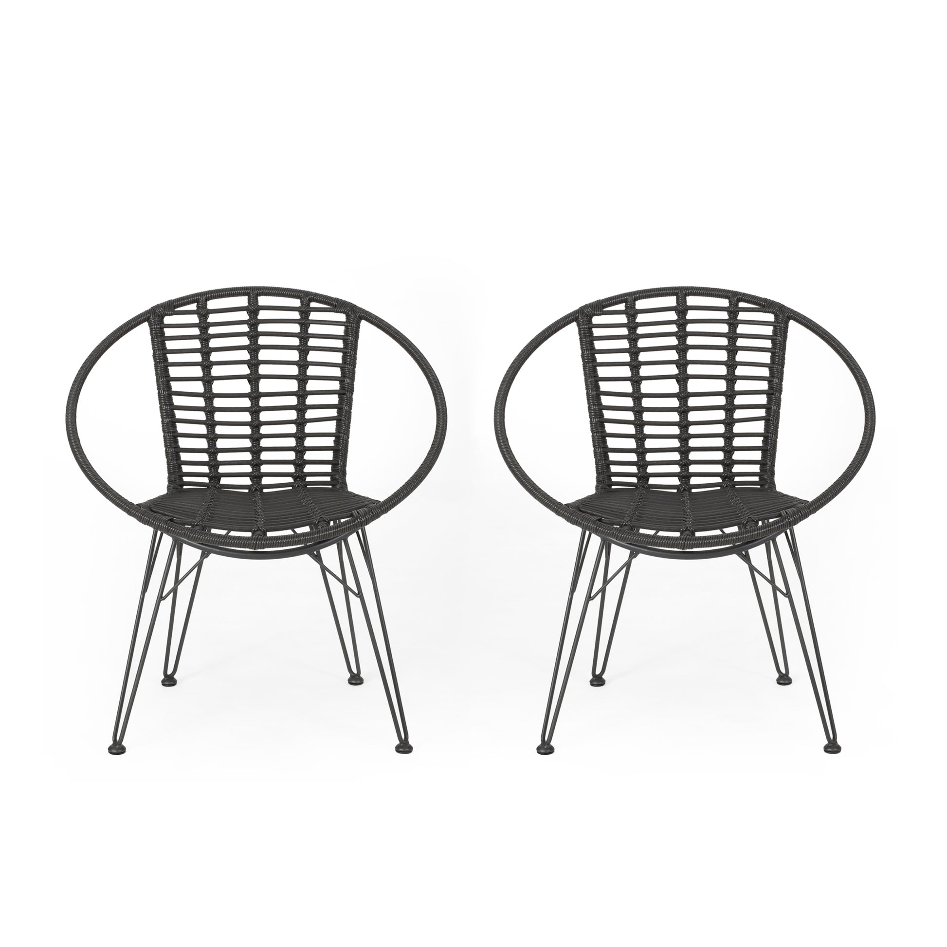 Highland Chair Set Of 2 Grey Rattan