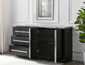Camila Gray Marble Top Server Dark Gray Dark Gray Marble