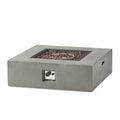 50 000 Btu Square Mgo Fire Table Tank Outside Light Grey Magnesium Oxide