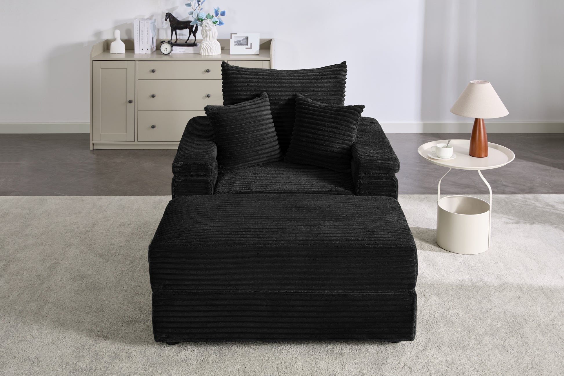 Seat Black Black Plywood 1 Seat