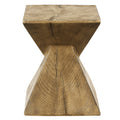 Oak Accent Table With Pedestal Oak Primary Living Space Square Cement Pedestal