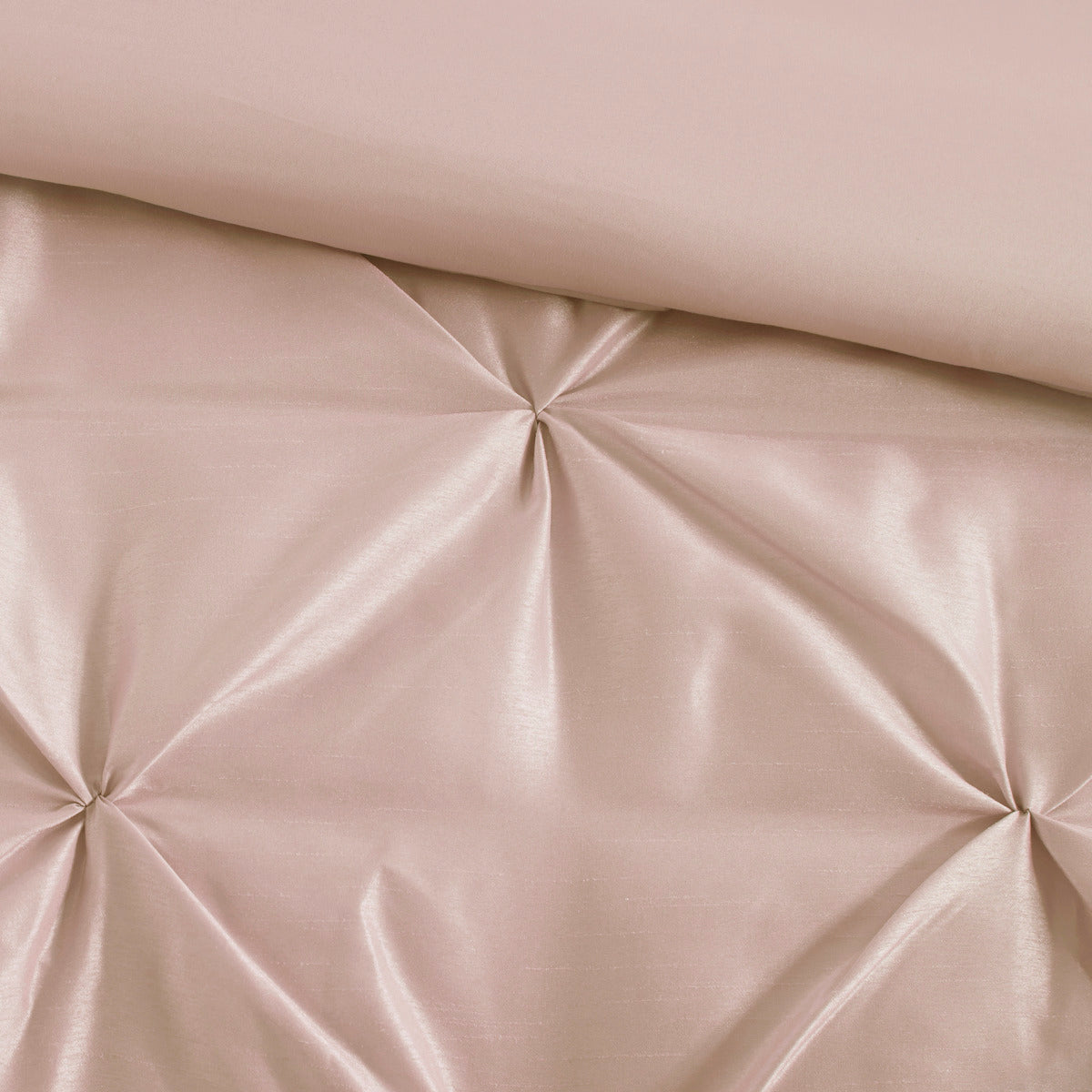 7 Piece Tufted Comforter Set Blush Full Full Blush Polyester