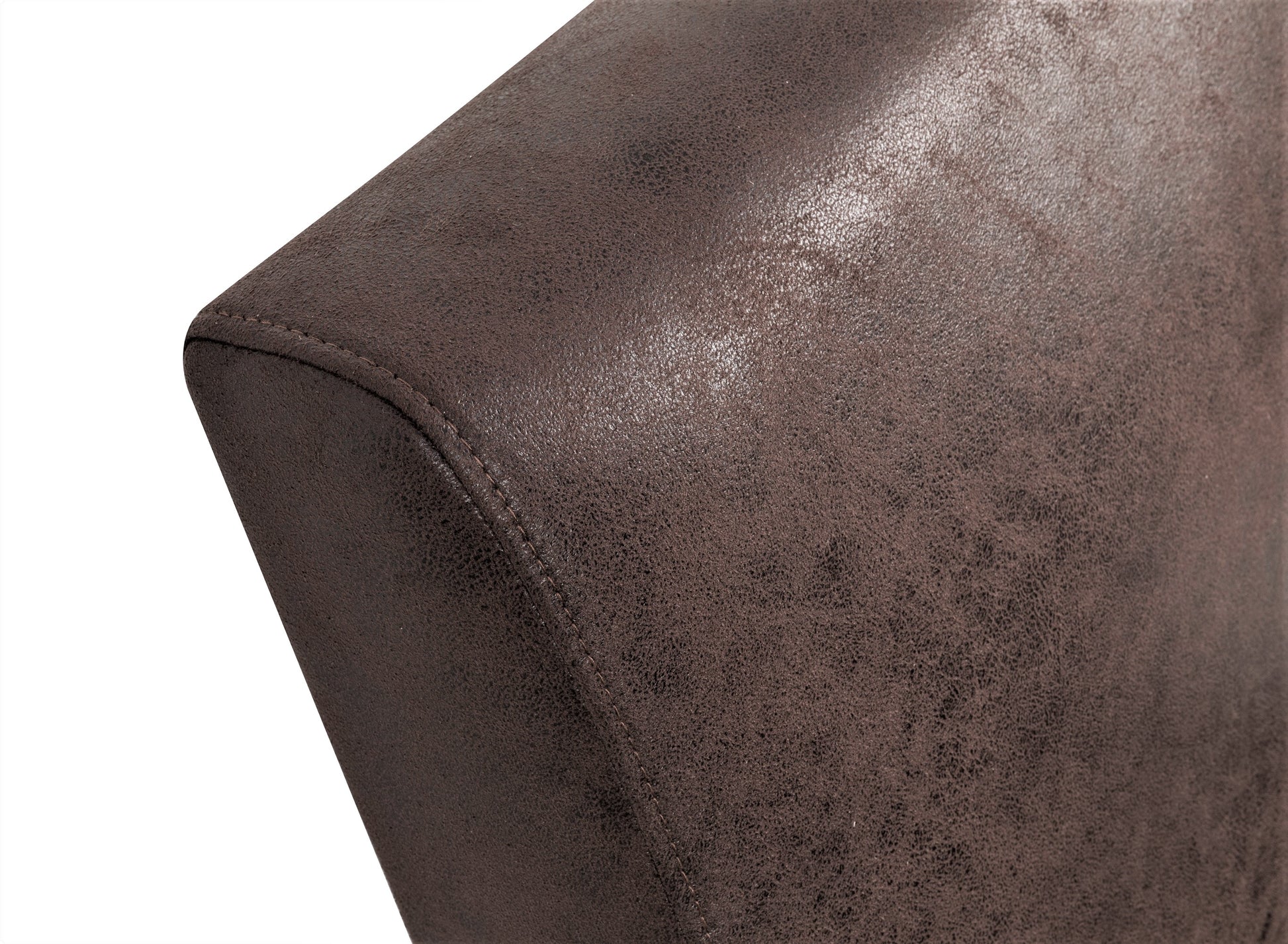 25.38'' Wide Classic Mid Century Modern Arm Chair, Dark Brown Dark Brown Microfiber
