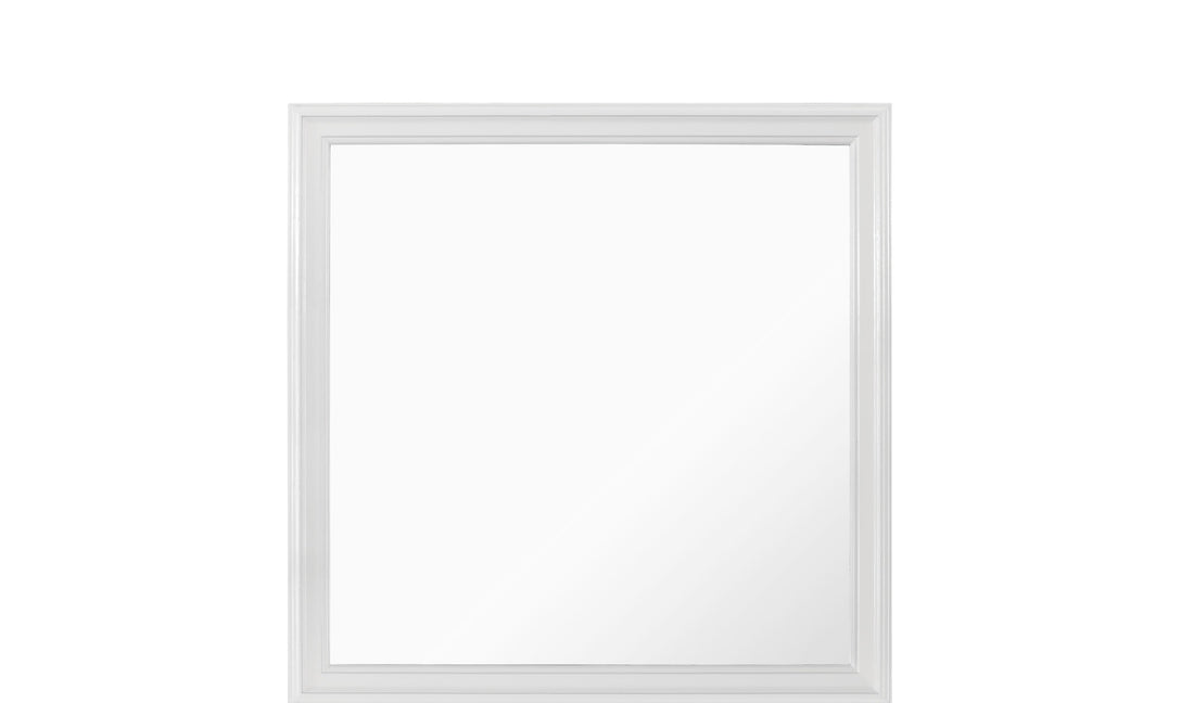 Shaker Crocodile Metallic White Mirror White Solid Wood Mdf