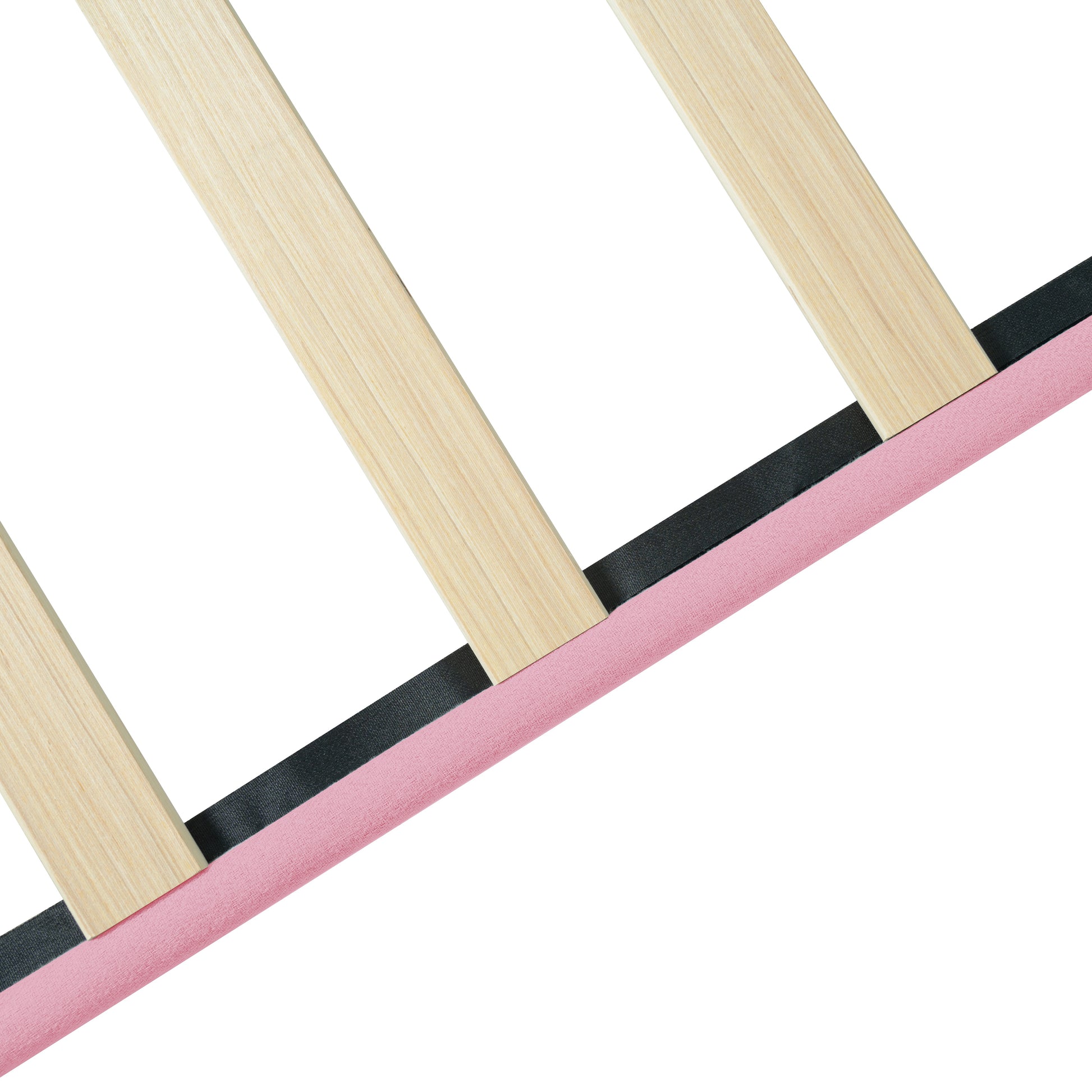 Full Size Upholstered Platform Bed Frame With Modern Button Tufted Linen Fabric Headboard, No Box Spring Needed, Wood Slat Support, Easy Assembly, Pink Full Pink Linen