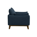 Varia Blue Chair Blue Foam Solid Wood