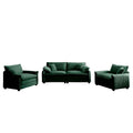 Luxurious And Sophisticated Sofa Set With Soft Cushions And Pillows, Sofa Set For Living Rooms And Clubs As Well As Home Theaters, Consisting Of Two Single Sofas And A 2 Seaters Sofas Ingreen Corduro Green Corduroy 4 Seat