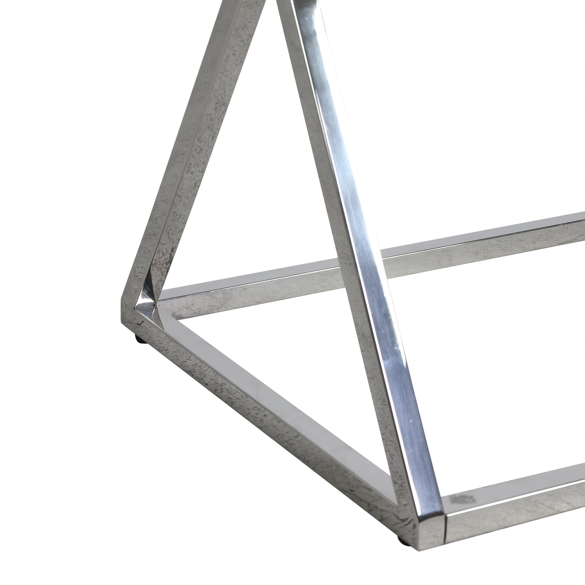 Console Table Antique Silver Steel