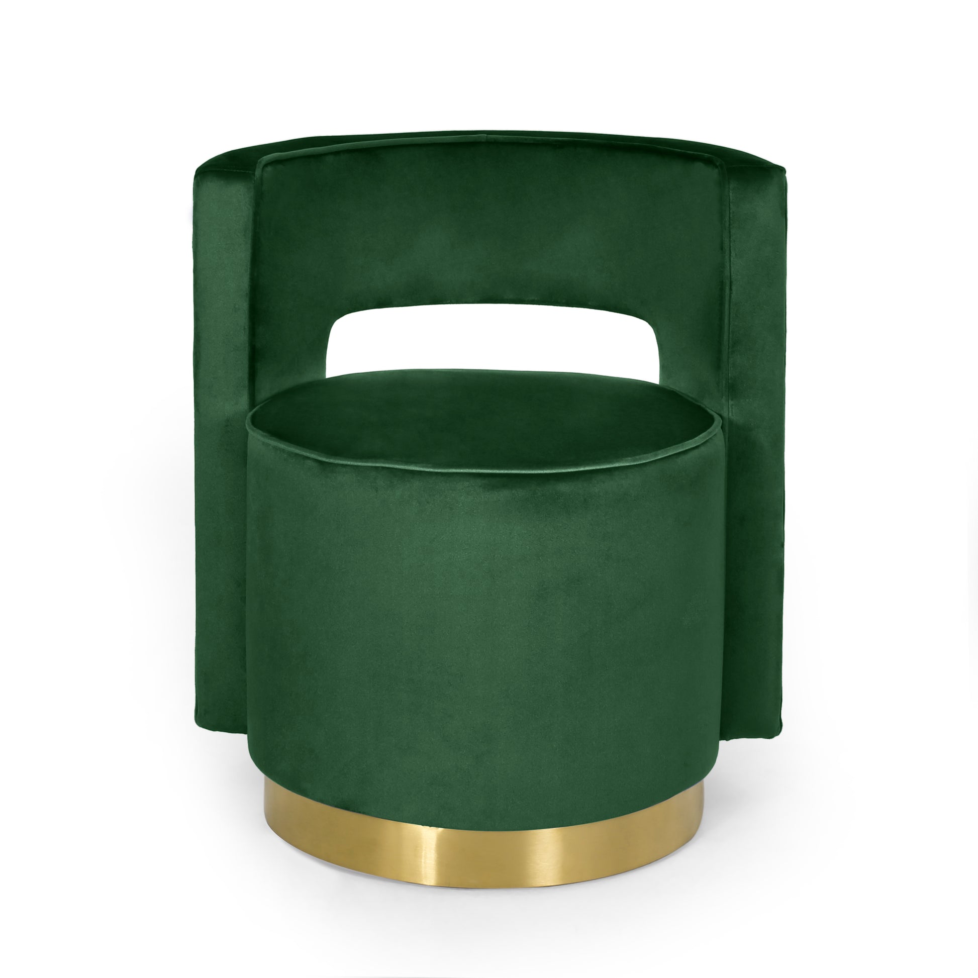 Swivel Arm Chair Emerald Velvet