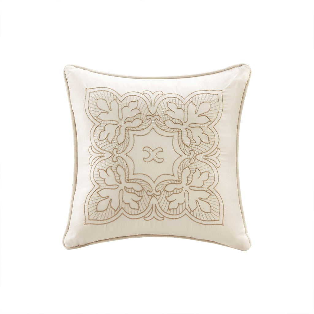 6 Piece Reversible Soped Edge Daybed Cover Set Cream Daybed Cream Polyester