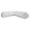 Cloud Sectional Sofa 160'', Down Filled Comfortable V Shape Sofa For Living Room, Simple Wide And Deep Seat Convertible Sofa For Office Apartment Vshaped 5Seaters White Primary Living Space Soft Modern Pillow Top Arms Down Filling Down