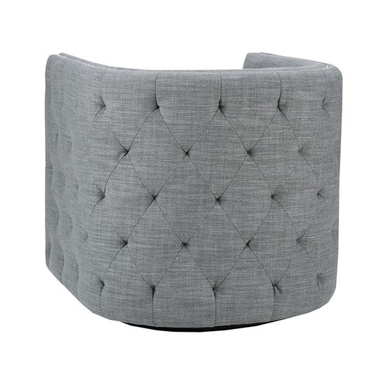 Capstone Swivel Chair Gray Solid Wood