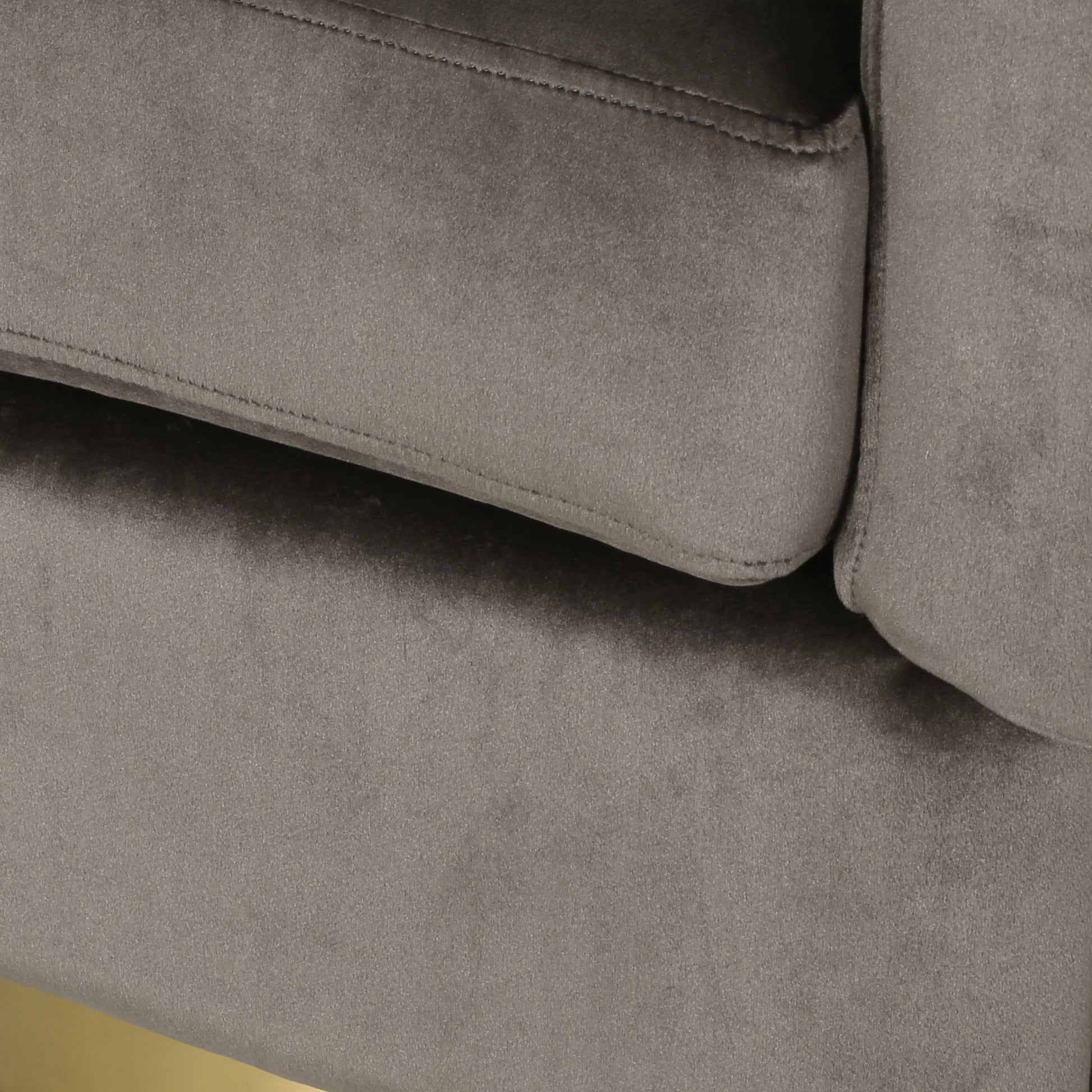 Swivel Arm Chair Grey Velvet