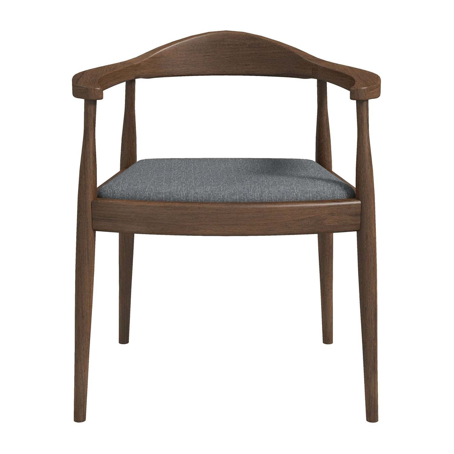 Kelly Mid Century Modern Dining Chair Grey Linen