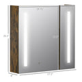 Kleankin Lighted Medicine Cabinet With Mirror, 27.5