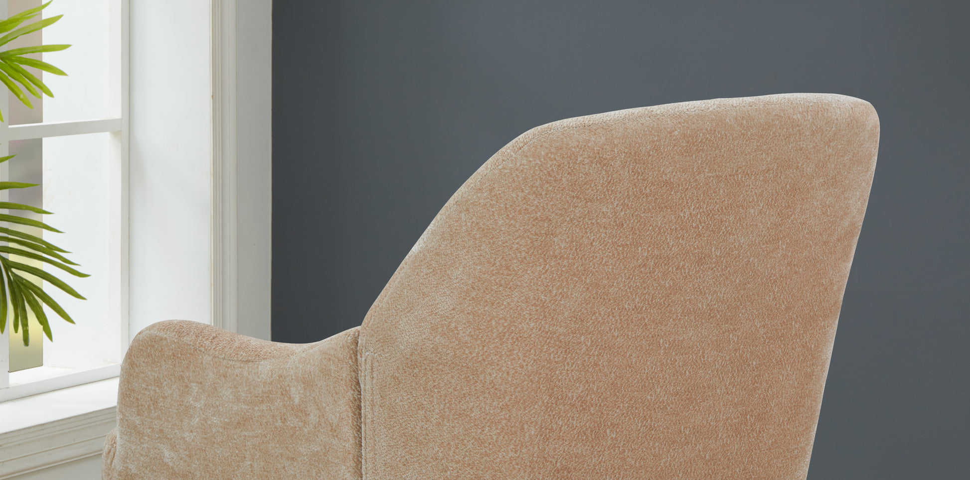 Chenille Armchair, Modern Style Accent Chair With Wood Legs, Comfy Design For Living Room, Bedroom, Office,Beige Beige Foam Wood Fabric