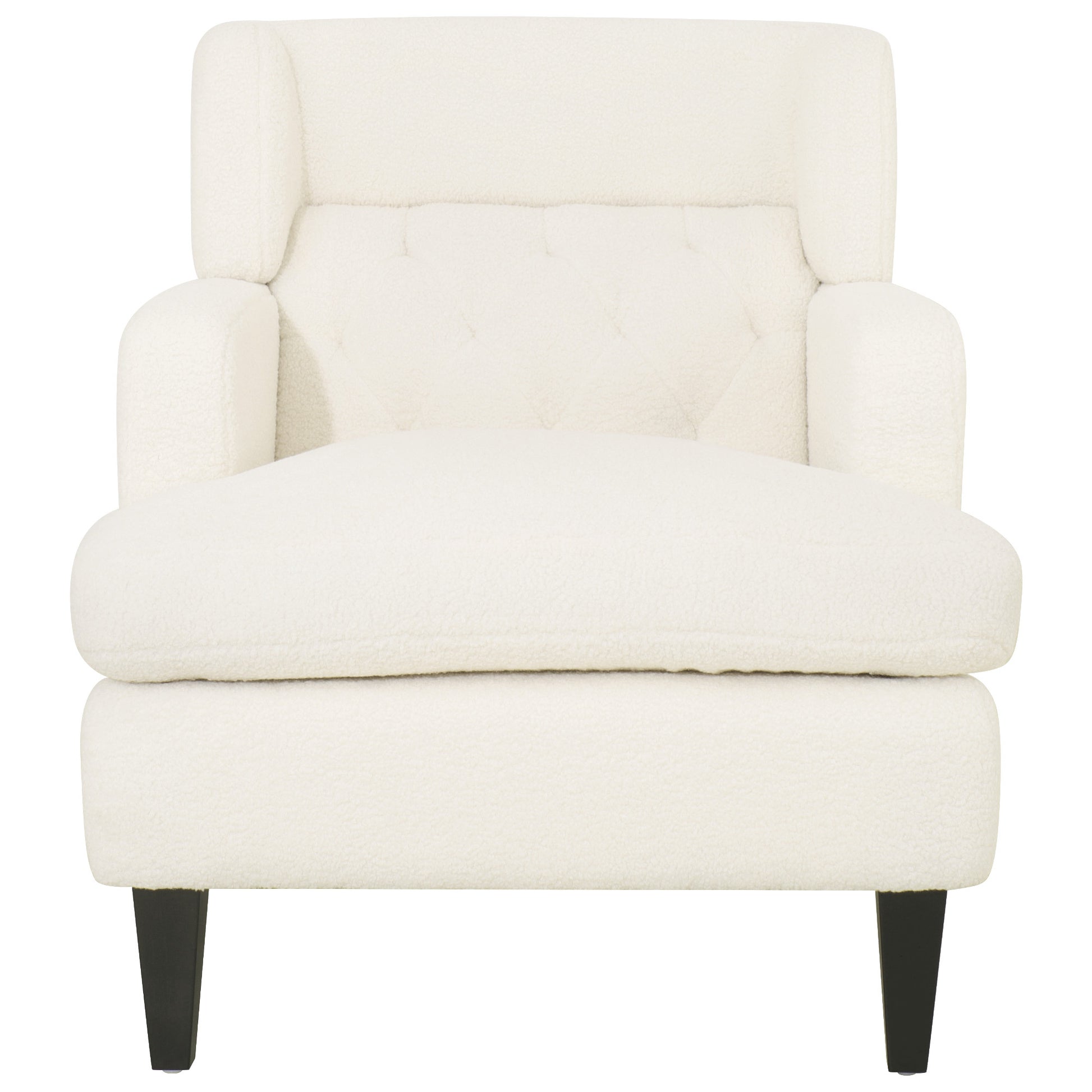 Upholstered Accent Chair Tufted Armchair For Living Room And Bedroom, Beige Beige Birch Foam Teddy