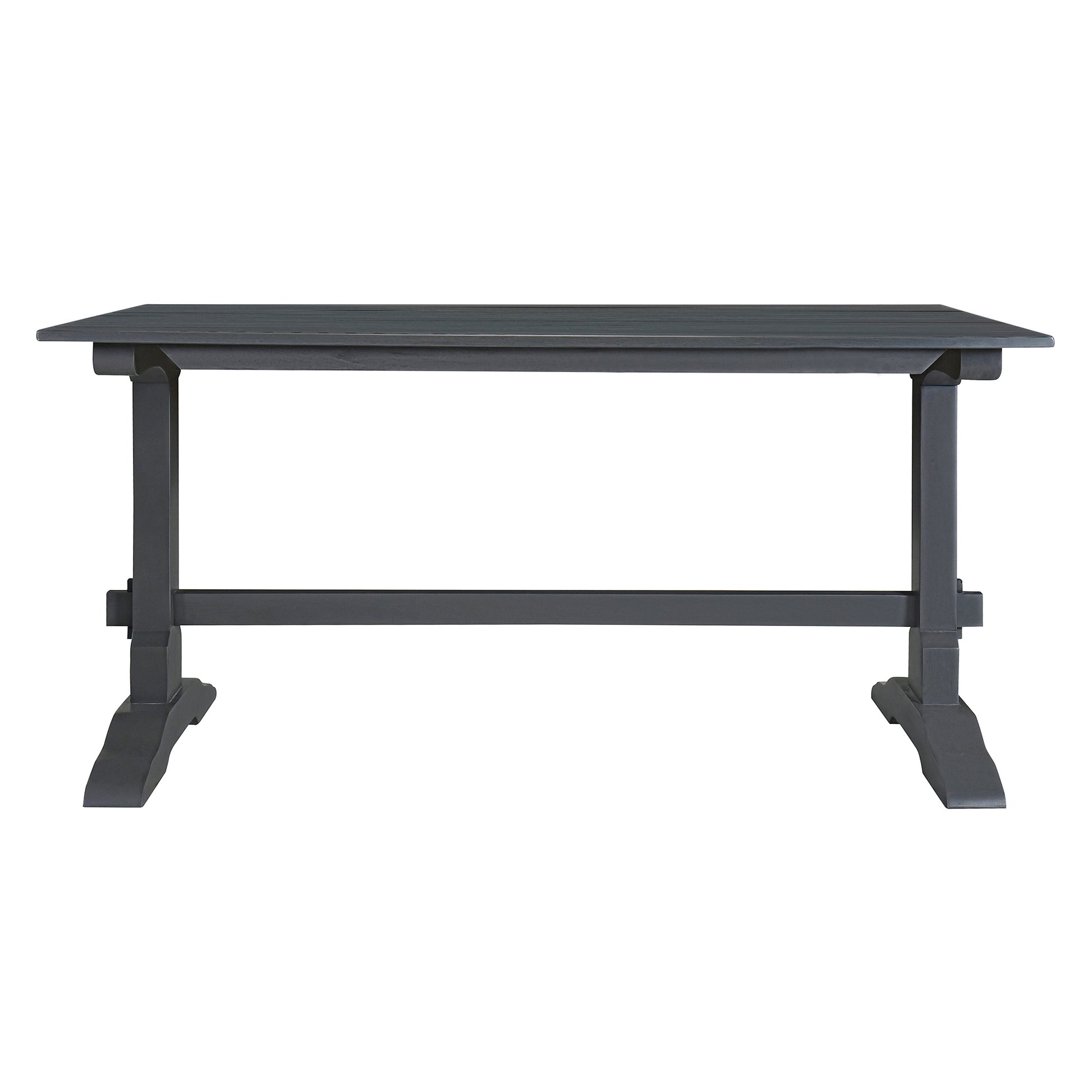 3 Piece Retro Dining Set, Rectangular Trestle Table And 2 Wood Benches For 4 People For Dining Room And Kitchen Grey Grey Solid Wood Mdf