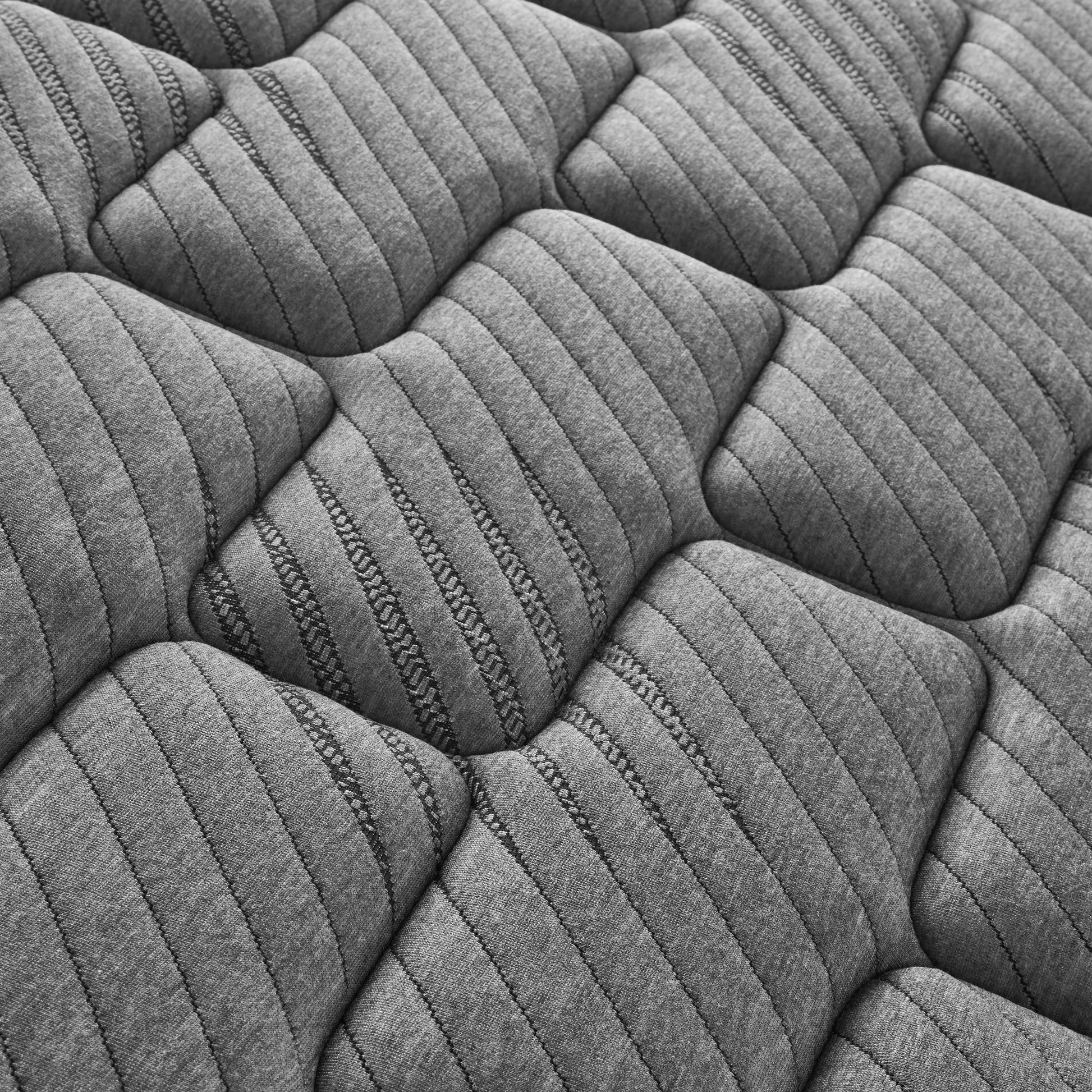 13" Quilted Hybrid Twin Xl Mattress, Firm Gray Foam Spring Twin Xl