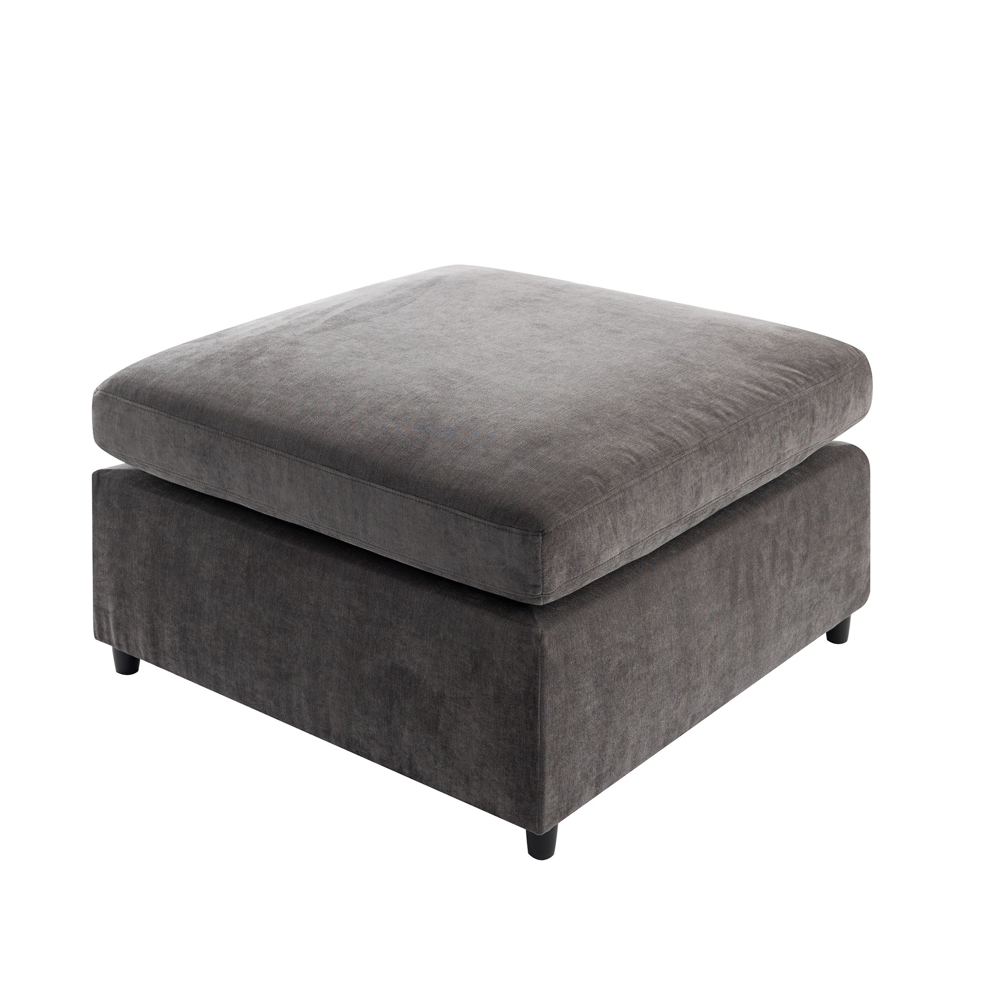 Modern Large U Shape Sectional Sofa, With Removable Ottomans For Living Room 6 Seater Gray Polyester 6 Seat