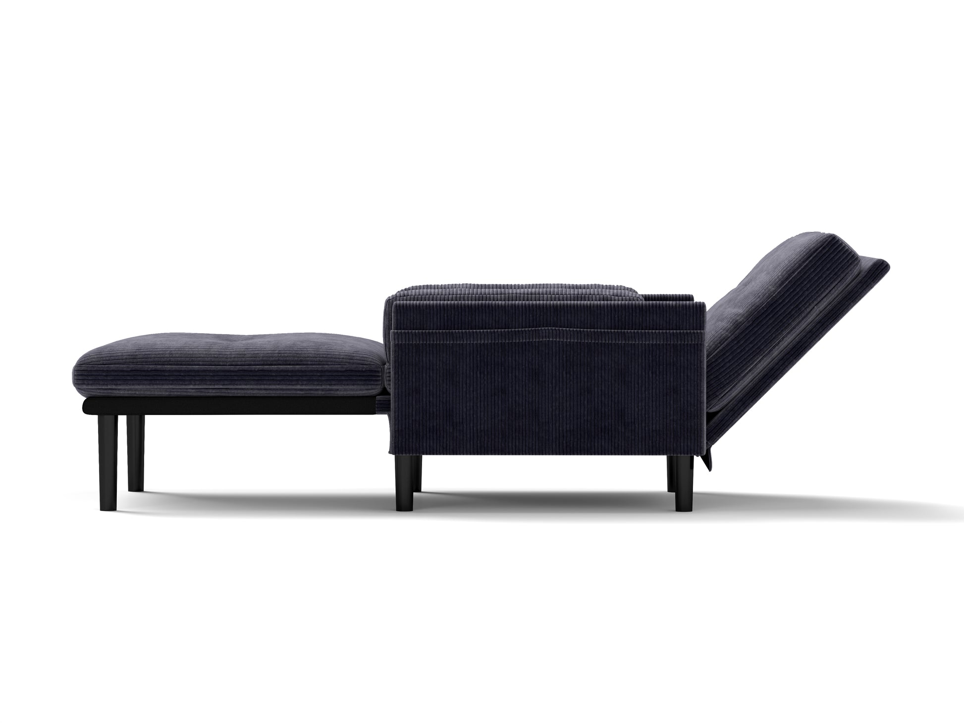 Grey Sofa Chair With Recline Fuction Grey Velvet Metal Primary Living Space Medium Soft Loose Back Pillow Top Arms Foam Fabric Metal 1 Seat