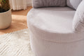 029 Teddy Fabric Swivel And Storage Chair With Back Cushion For Living Room,Light Gray Light Gray Primary Living Space Modern Foam Teddy