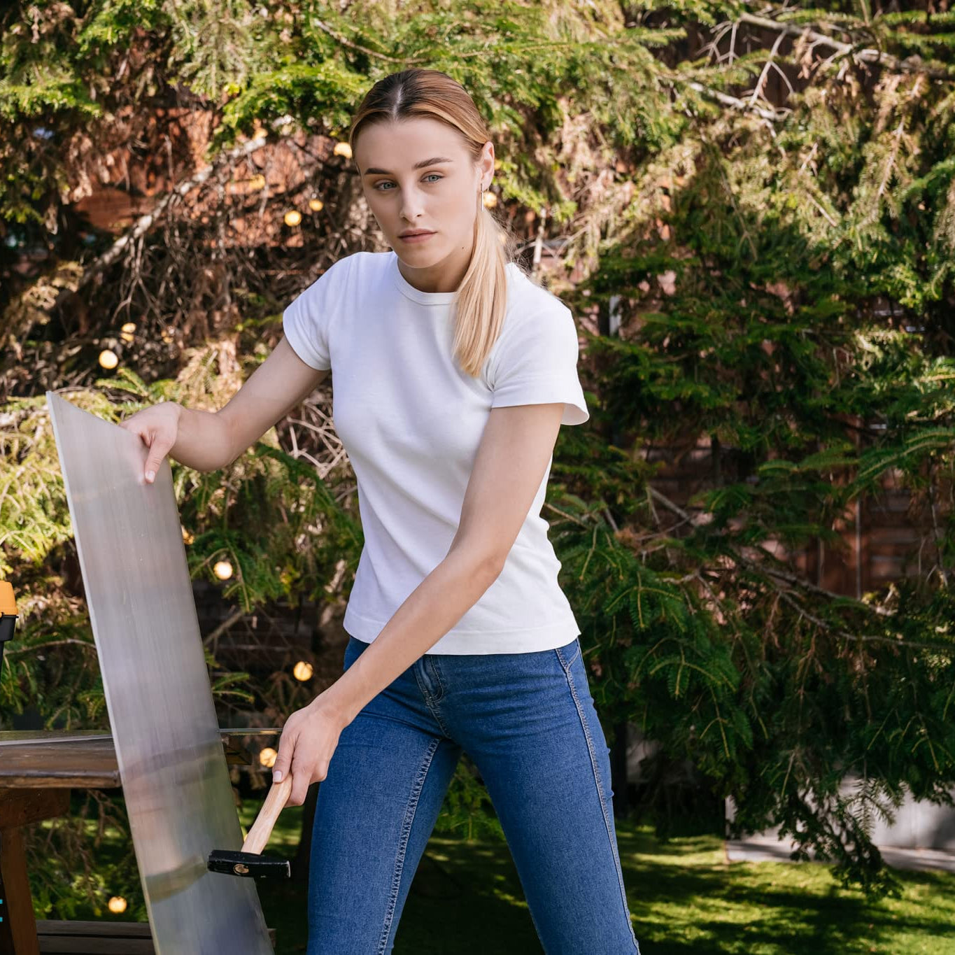 14 Pieces Set 2' W X 4' L Polycarbonate Panel,Twin Wall Polycarbonate Sheets Waterproof Uv Protected Reinforced Clear Sheets For Greenhouse, Outdoor, Plant Stand Roof White Pc