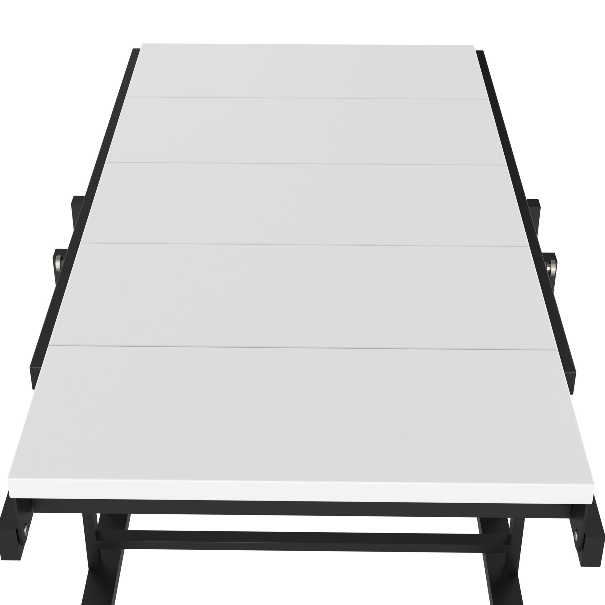 Solid Mahogany Wood Multifunction Convertible Dining Table,Free Switch Space Saving Table Shelf For Home And Studio, White Finish White Solid Wood