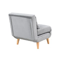 1Pc Sofa Futon Convertible Sleeper Modern Sleek Active Reclining Chair Chaise Sleeper Day Bed Stylish Contemporary Accent Chair Grey Grey Contemporary,Modern Wood