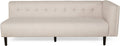 Sectional Lhf Sofa Beige Fabric