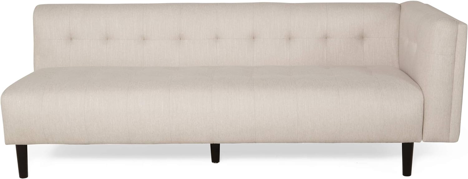 Sectional Lhf Sofa Beige Fabric