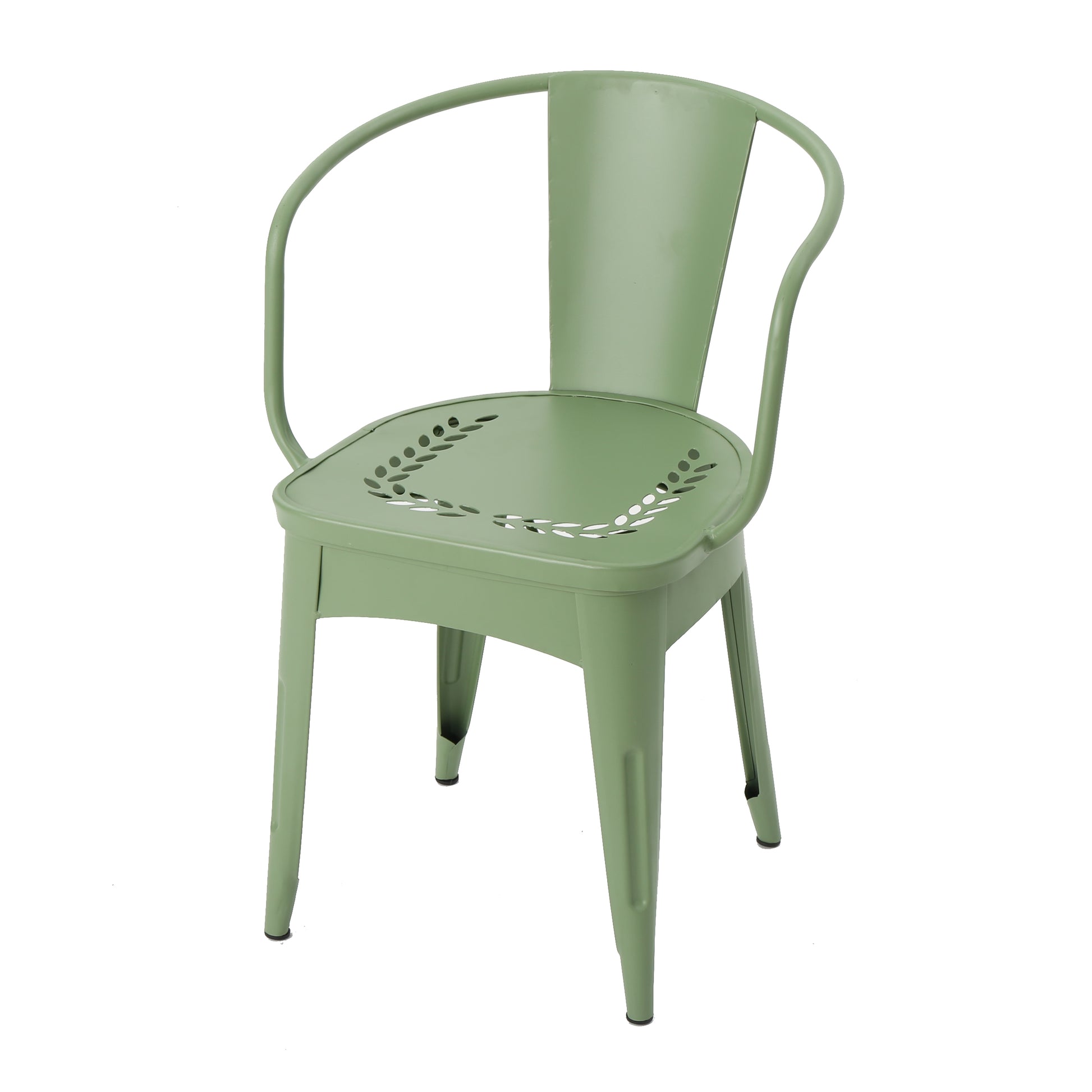 Lourdes 3 Pc Kd Metal Set Green Iron