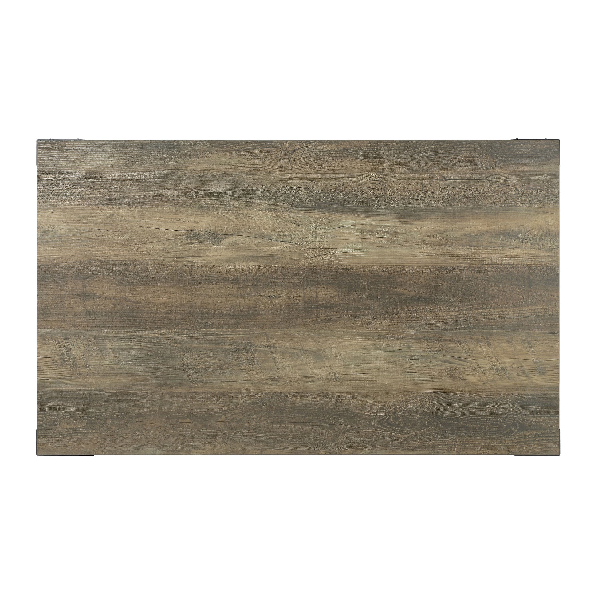 Rustic Oak Coffee Table With Bottom Shelf Rustic Primary Living Space Shelves Rectangular Wood Metal