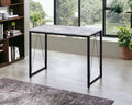 Zaidin Antique White& Black Finish Writing Desk White Black Synthetic Wood