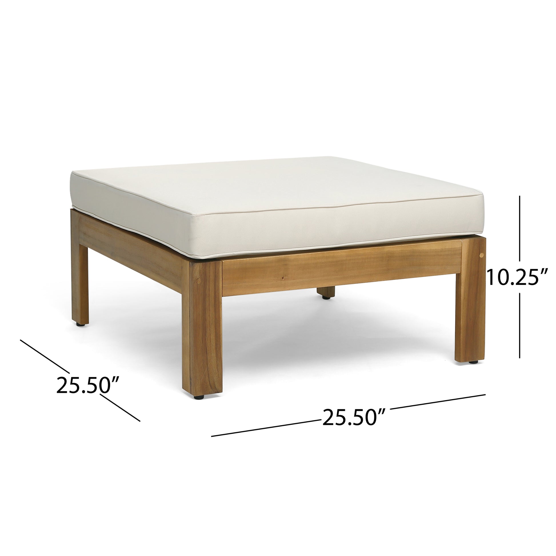 Alcove Lshape Sofa Set, Beige Beige Seats 4 Acacia Wood
