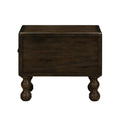 Solid Wood End Table, Rectangle 23.6 Inch Narrow Side Table With Drawer, Vintage Bedside Table Nightstand For Small Spaces, Living Room, Bedroom, Easy Assembly, Espresso Espresso Pine