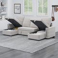 Sectional Sofa With Storage, 96