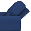 Chaise Lounge Indoor Sleeper Sofa Bed Chair Upholstered Lounge Chair For Bedroom Living Room With Rivets Blue Blue Corduroy