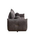 Lamb'S Wool 2 Seater Cushion Sofa 90'' Comfortable Sofa For Living Room Bedroom And Other Casual Spaces Lamb'S Wool Sofa With 2 Cushions And 2 Ball Pillows. Gray Gray Foam Fabric 2 Seat